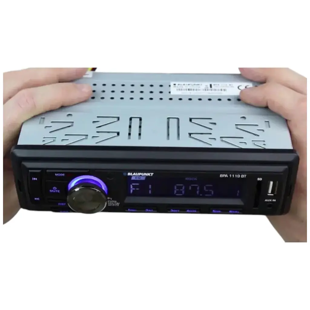 Автомагнитола Blaupunkt BPA 1119 BT USB/SD с Bluetooth с синей подсветкой кнопок - фото 2