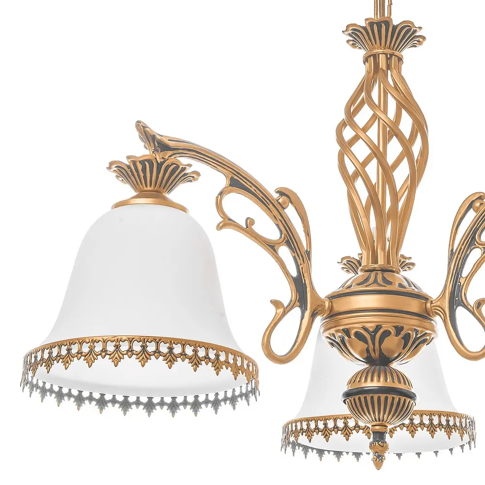 Люстра подвесная Brille классическая E27 60W PB (BKL-343S/3) - фото 3