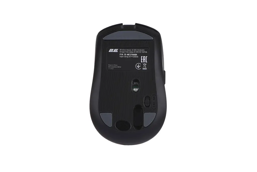 Комп'ютерна миша 2E MF270 Rechargeable White LED WL чорний teh0014047 - фото 2