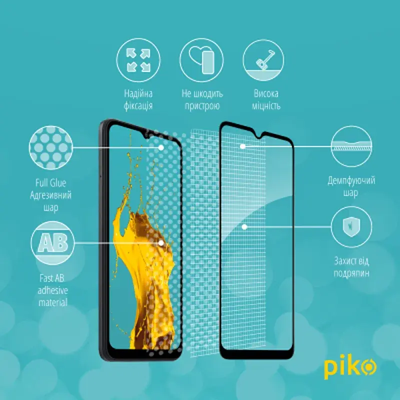 Скло захисне Piko Full Glue Xiaomi Redmi A1 (1283126545344) - фото 3