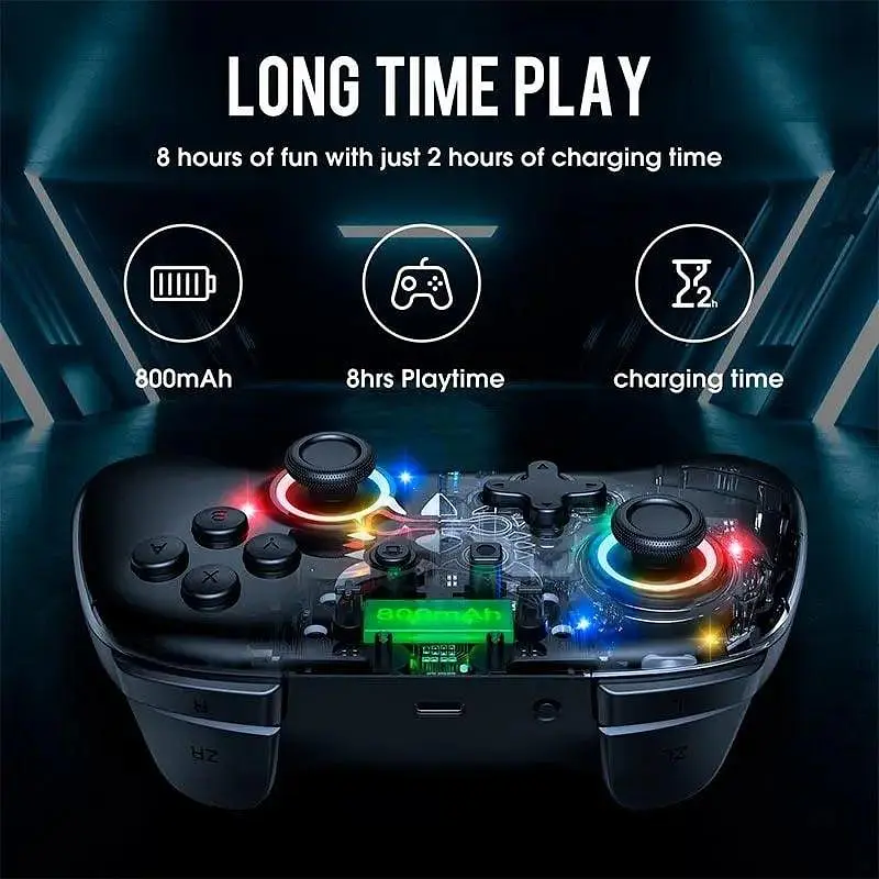 Геймпад Onikuma бездротовий M7 для ПК ноутбука PS4 PS5 Xbox з Bluetooth та RGB підсвіткою універсальний контролер - фото 3