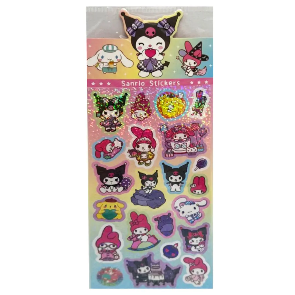 Декоративні наклейки "Sanrio Stickers" SZ240906-16 з блискітками