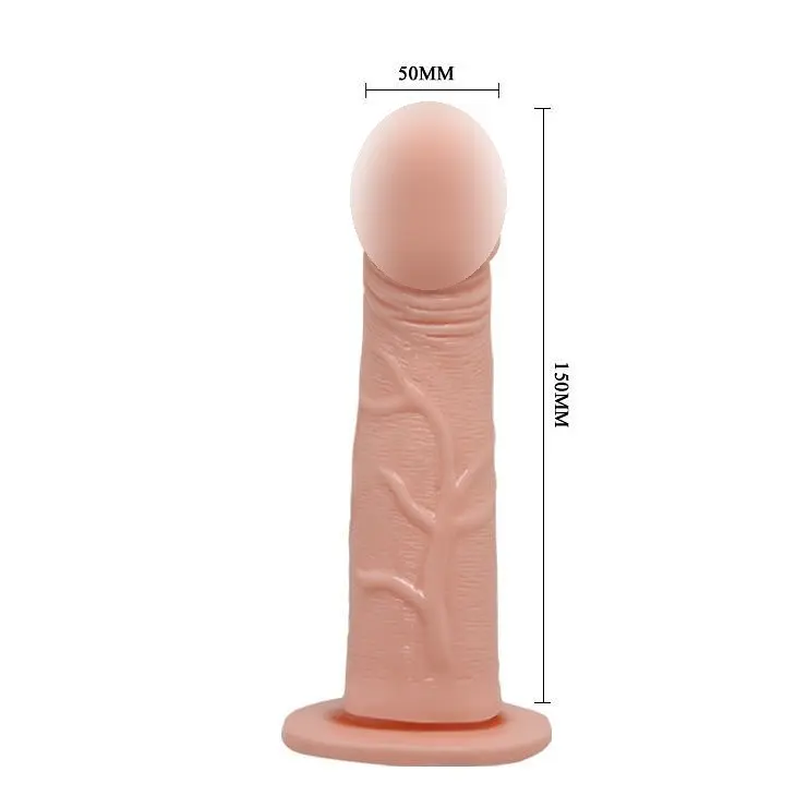 Чоловічий страпон - Ultra Passionate Harness Vibrating Flesh, 15 см Baile BW-022048 88382 - фото 4