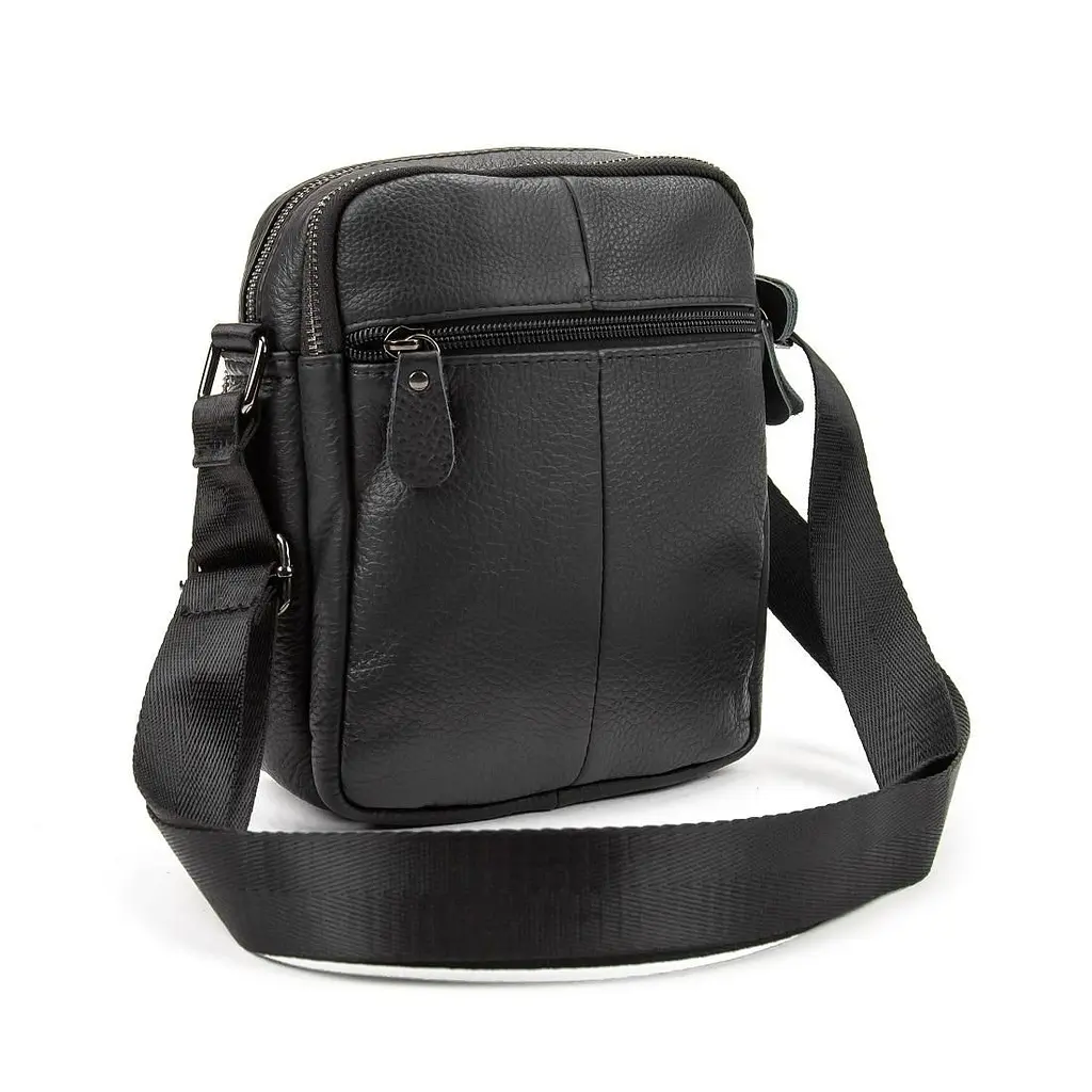 Шкіряний невеликий месенджер на два відділи Tiding Bag M56-2004A - фото 4