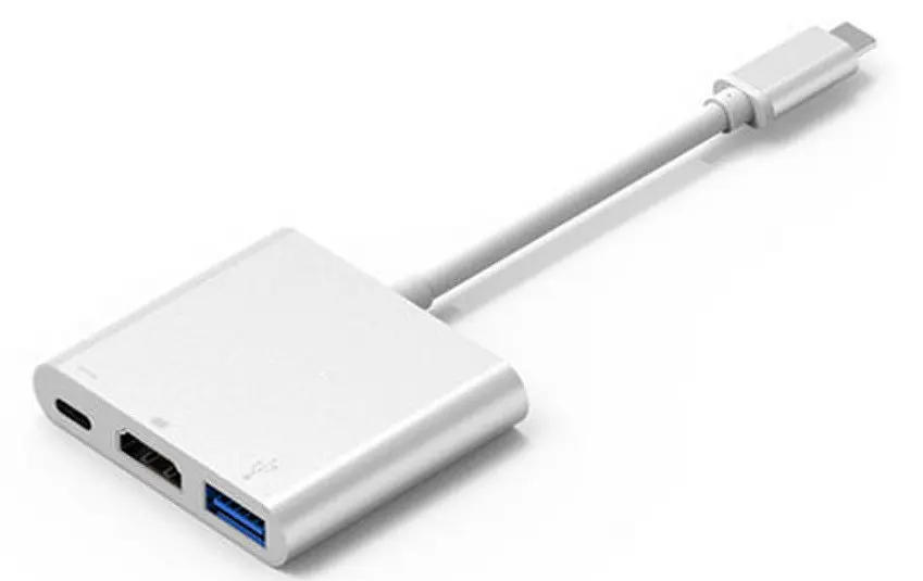 Док-станція S0733 Type-C - HDMI/USB3.0/Type-C (F) кабель 0.1м OEM - фото 3