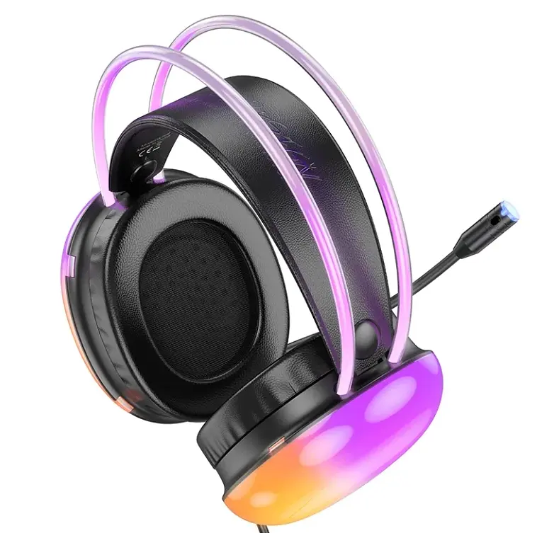 Навушники Hoco W109 Rich gaming headphones Black - фото 2