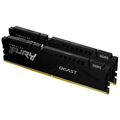 Модуль памяти для компьютера DDR5 64GB (2x32GB) 5200 MHz Beast Black Kingston Fury (ex.HyperX) (KF552C40BB2K2-64) - фото 11