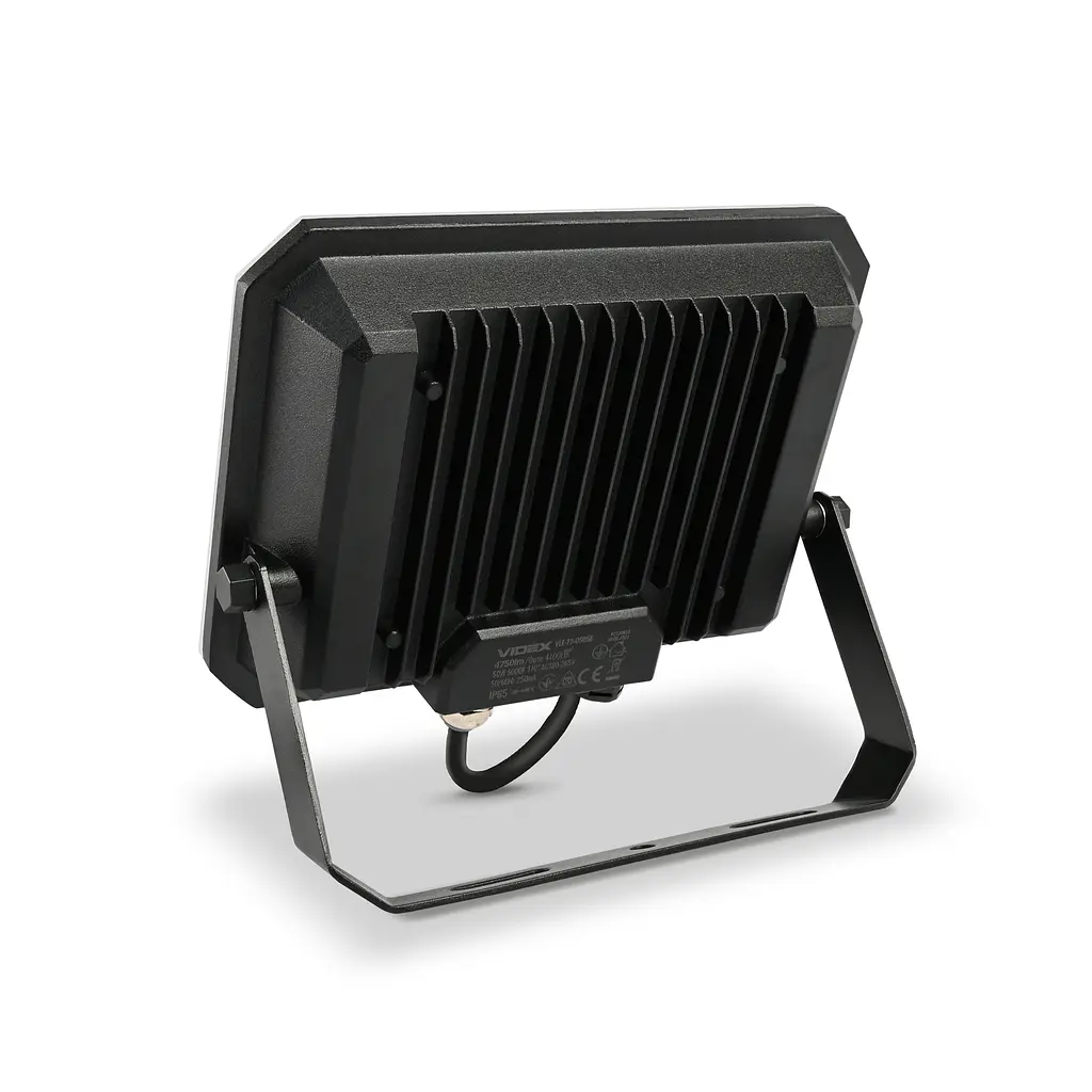 LED прожектор Videx F3, 50W 5000K 220V Black (VLE-F3-0505) (27715-000) - фото 3