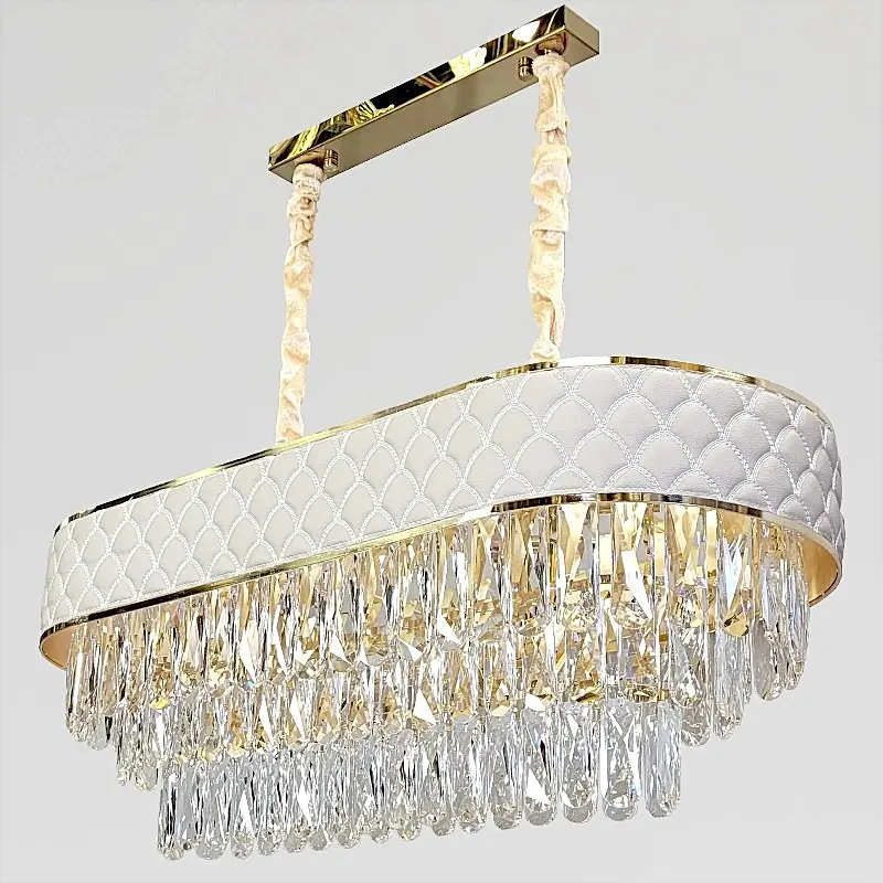 Овальна кришталева люстра Art 88205/80x35WH - фото 9