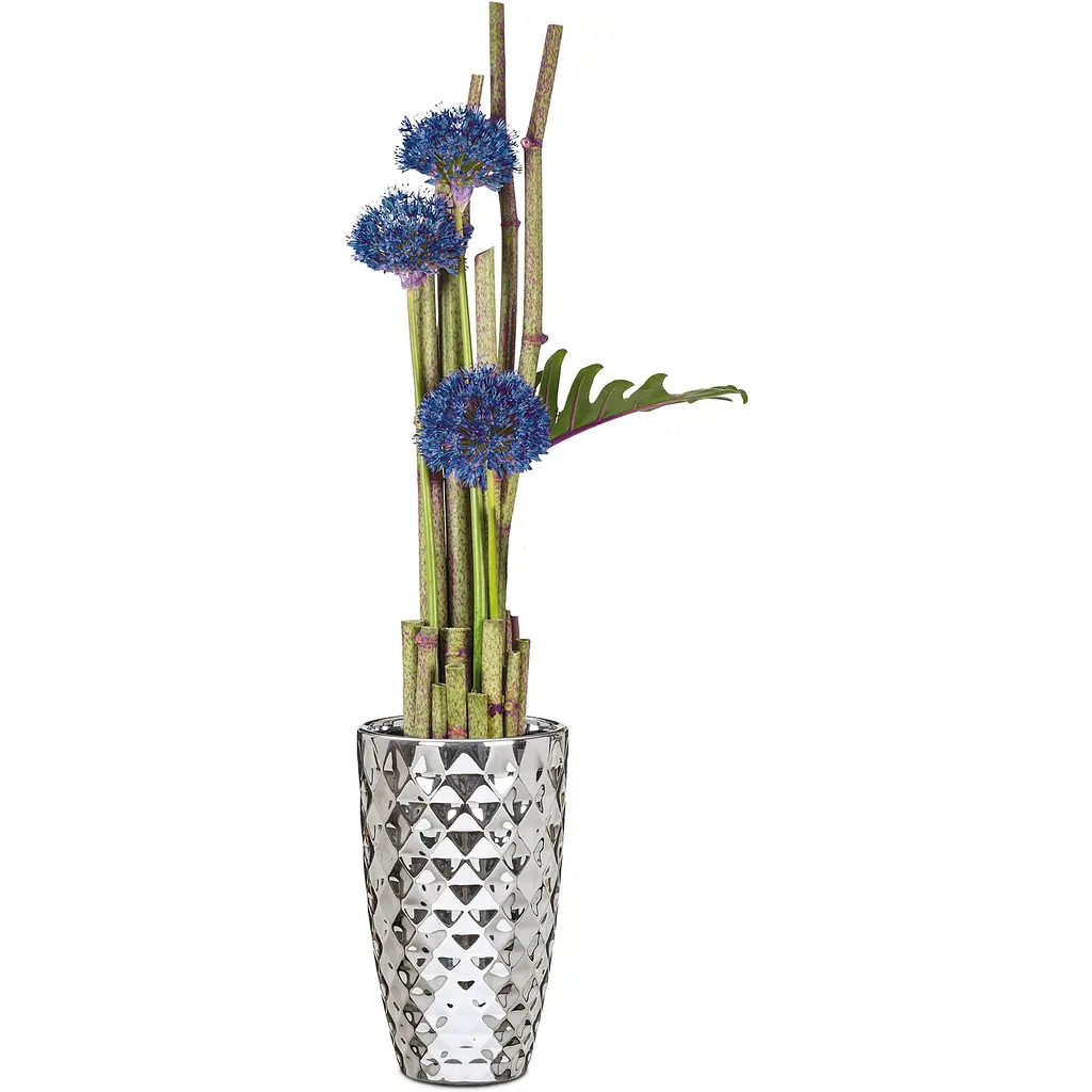Ваза для цветов Scheurich Mirror Silver 25 см зеркальная - фото 3
