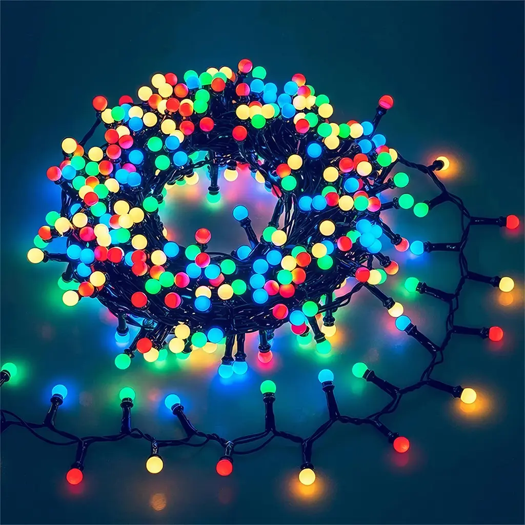 Світлодіодна гірлянда, 10 метрів, 220V, 480 leds, мультиколір (WLS-QX-DC2164M10) - фото 4