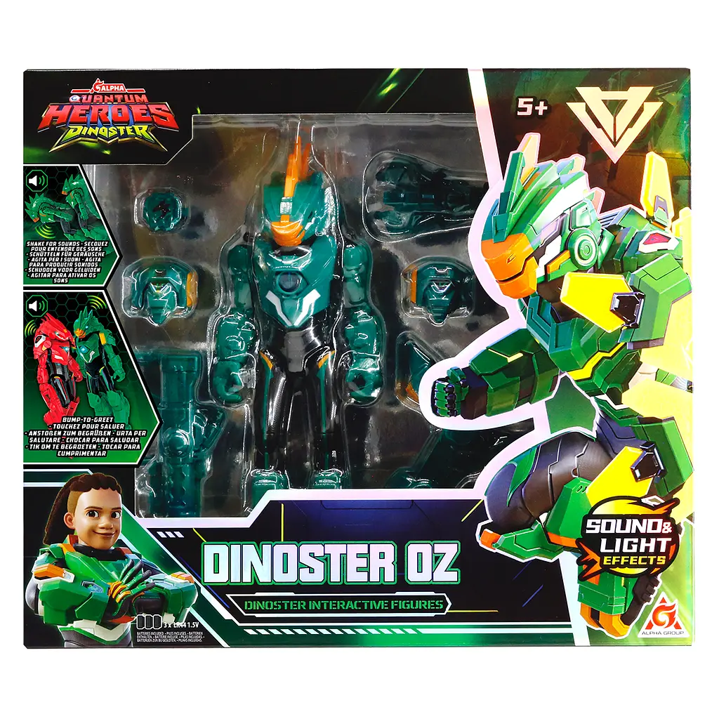 Фігурка з аксесуарами Dinoster - Оз зі світлом та звуком 20 см (EU583833) - фото 3