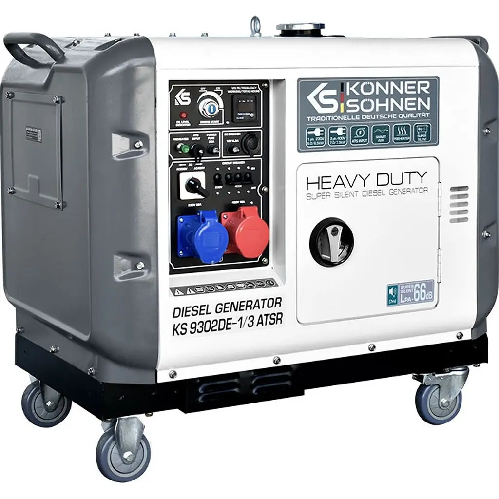 Генератор дизельний Konner&Sohnen KS 9302DE-1/3 ATSR [128993] - фото 3