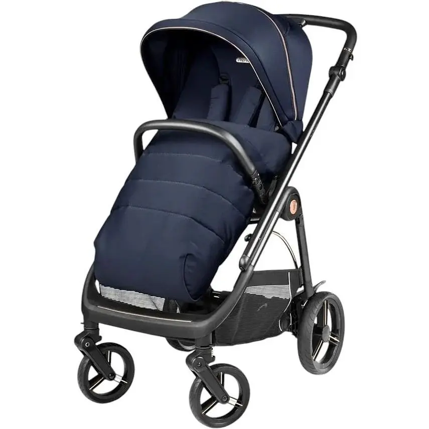 Коляска Peg-Perego Veloce Blue Shine SL 3 в 1 з підставкою до люльки синя - фото 2