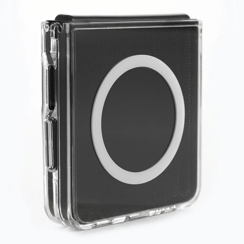 Чехол для Samsung Galaxy Flip7 5G, Clear MagCase, прозрачный, противоударный, магнитный, панель-накладка с поддержкой MagSafe, поддержка беспроводной зарядки магсейф, защита всего корпуса, TPU+PC, ArmorStandart (ARM88135) - фото 3