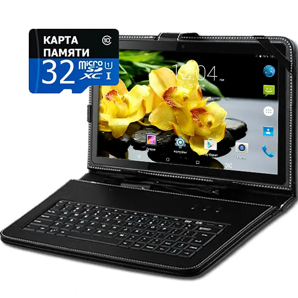 Планшет-телефон Hoozo MT116 2GB RAM Black + Чохол-клавіатура + Карта пам'яті 32GB - фото 2