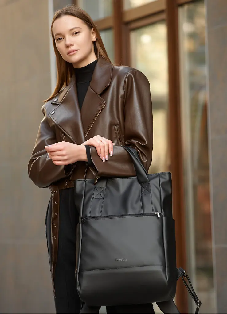 Сумка Sambag Shoper RCH чорна 43 х 31 х 15 см (93541001) - фото 4