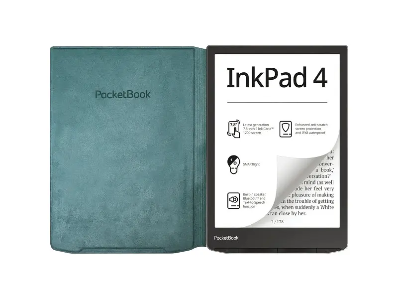 Чохол для електронної книги PocketBook для 743 Flip cover green (HN-FP-PU-743G-SG-WW) - фото 3
