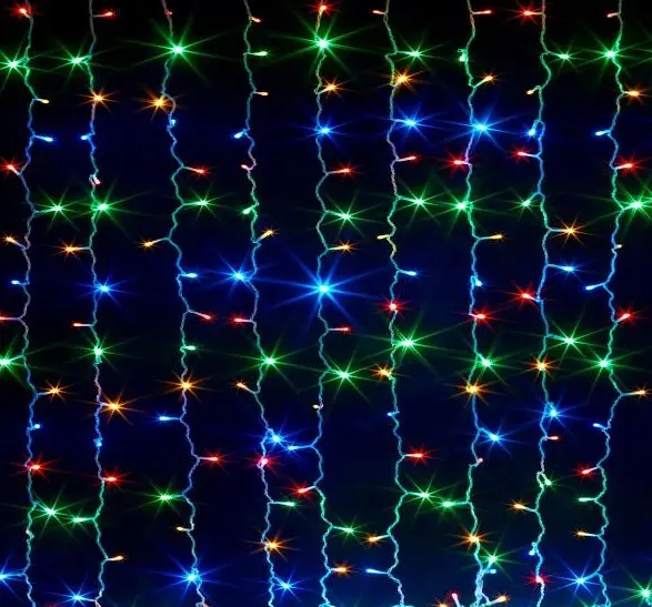 Гирлянда штора 3х3м 360 LED Мульти - фото 6