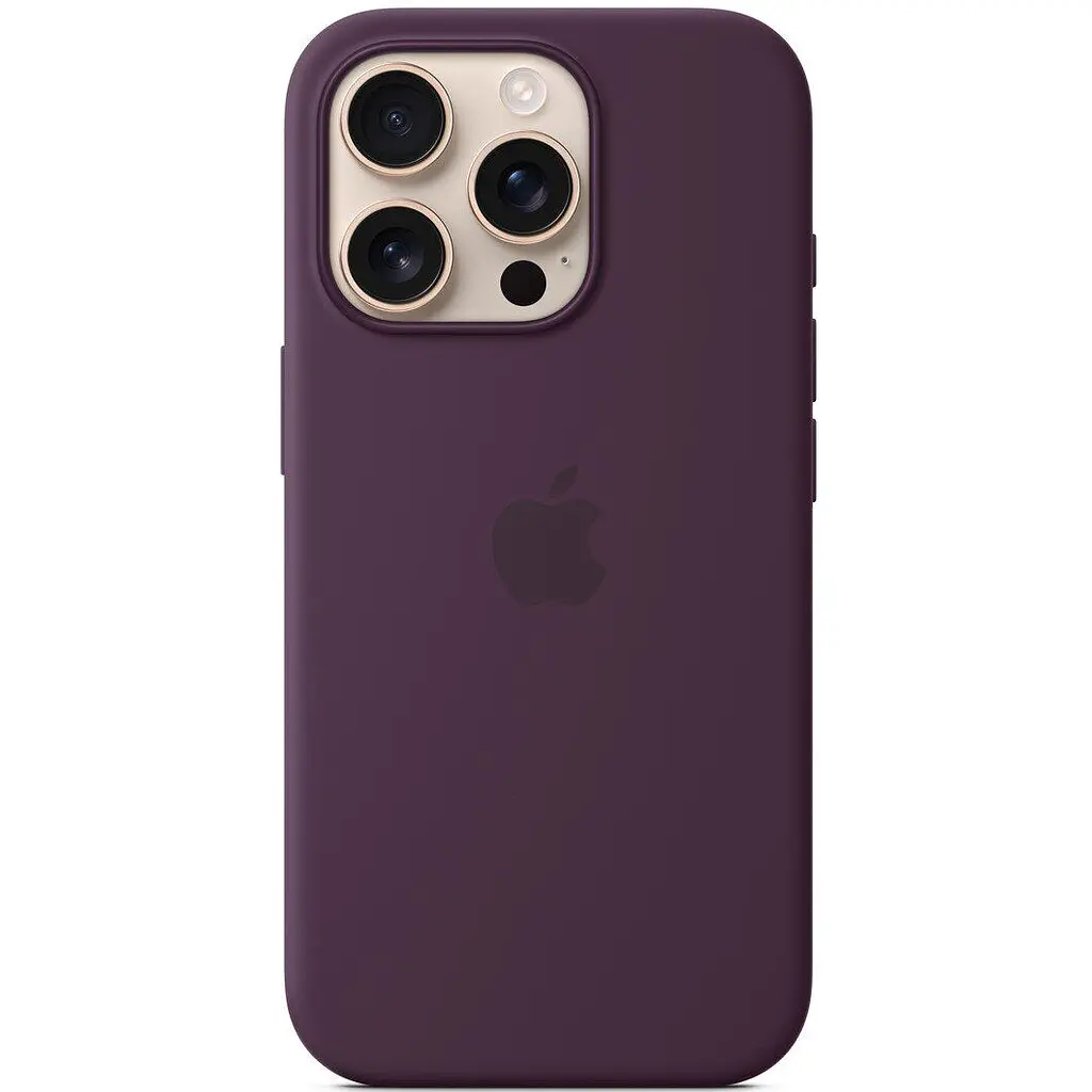 Чохол-накладка Apple Silicone Case with MagSafe для Apple iPhone 16 Pro Plum (MYYM3) - фото 4