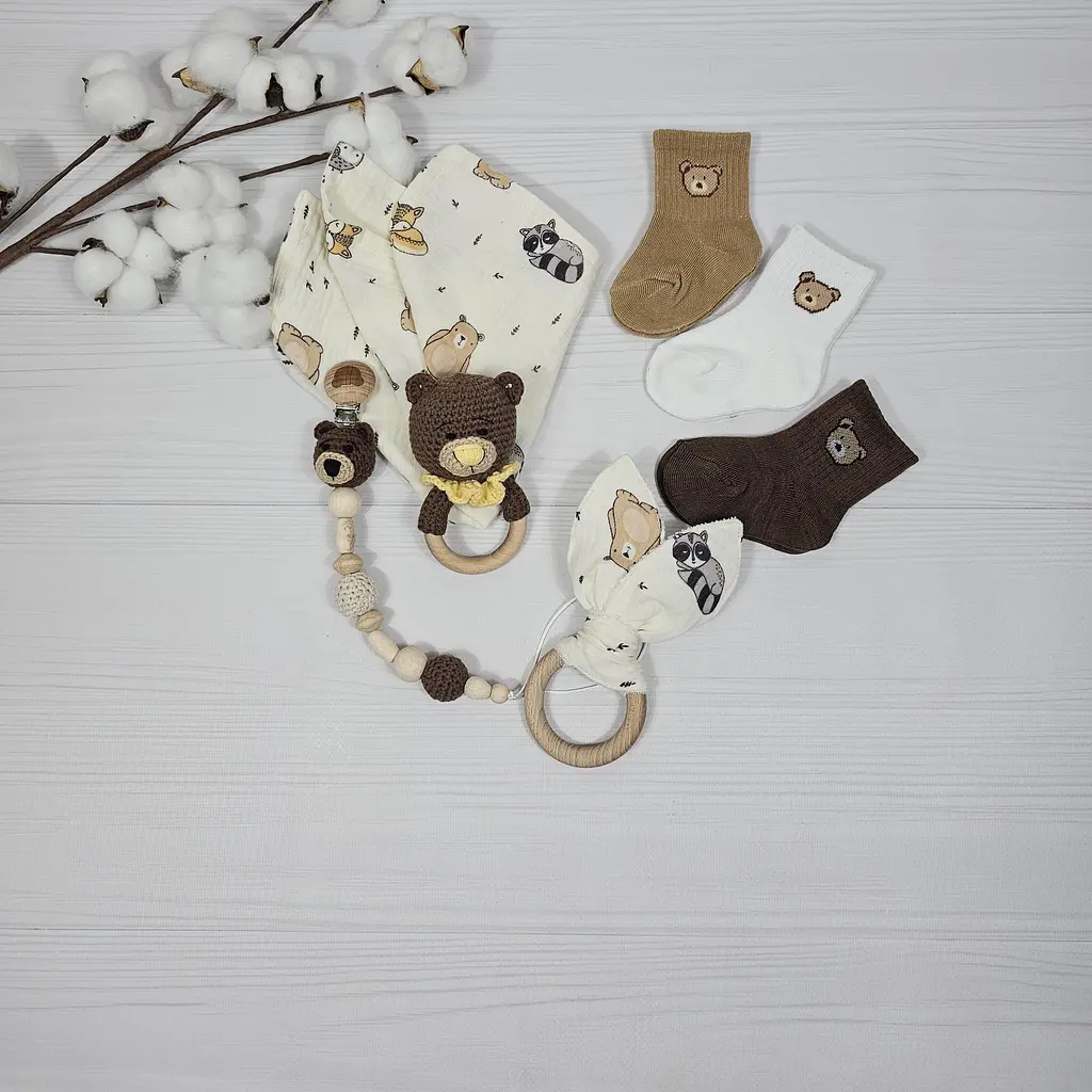 Букет з пелюшок для немовлят A.L.Babybox Лісова мелодія (BU 27207405) - фото 10