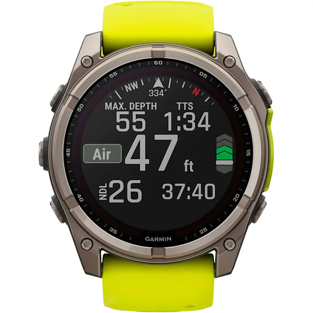 Смарт-часы Garmin Fenix 8 Solar Sapphire 51mm Titanium with Amp Yellow/Graphite Silicone Band (010-02907-20) [116854] - фото 10