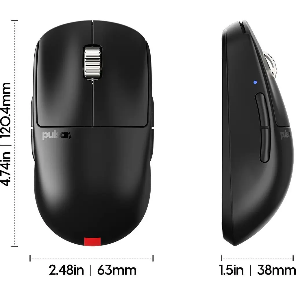 Мышь Pulsar X2A eS Medium Black (PX2AES21) [156851] - фото 5