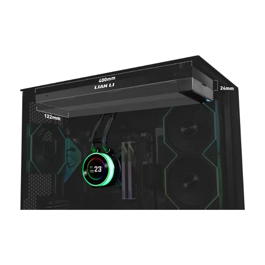 Система рідинного охолодження Lian Li HydroShift II LCD-C 360TL, Black (G89.GHS2LCD36TB.00) - фото 7