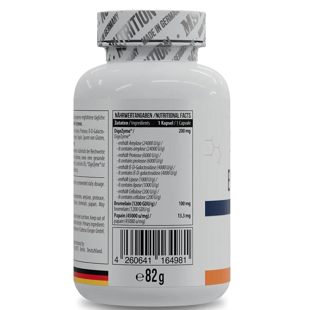 Комплекс травних ферментів MST Nutrition Enzymes DigeZyme, 120 капсул для підтримки шлунково-кишкового тракту - фото 2