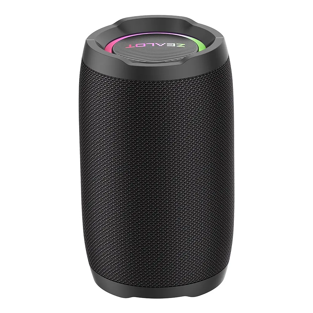 Портативна bluetooth колонка Zealot S49 з LED підсвічуванням чорний - фото 4