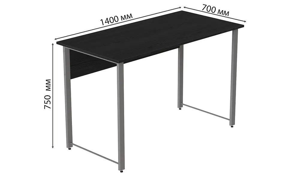 Компьютерный стол Курт 75x140x70 серый ДСП Сосна Кембра 32мм FRD-101886 - фото 3