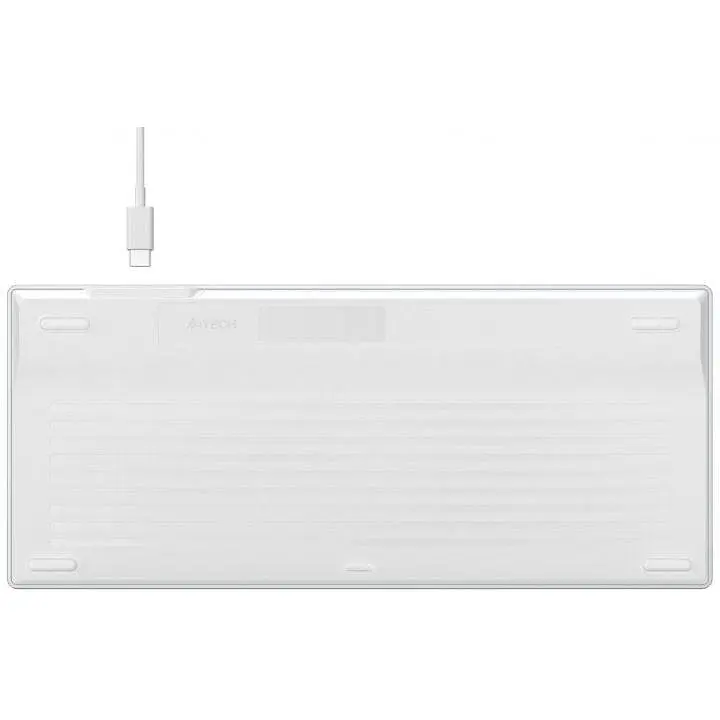 Клавиатура проводная A4Tech Fstyler FX61 USB White Icy Blue backlit - фото 7