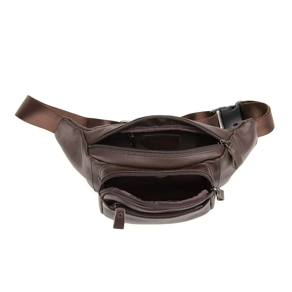 Сумка на пояс з телячої шкіри Tiding Bag t0186C - фото 2