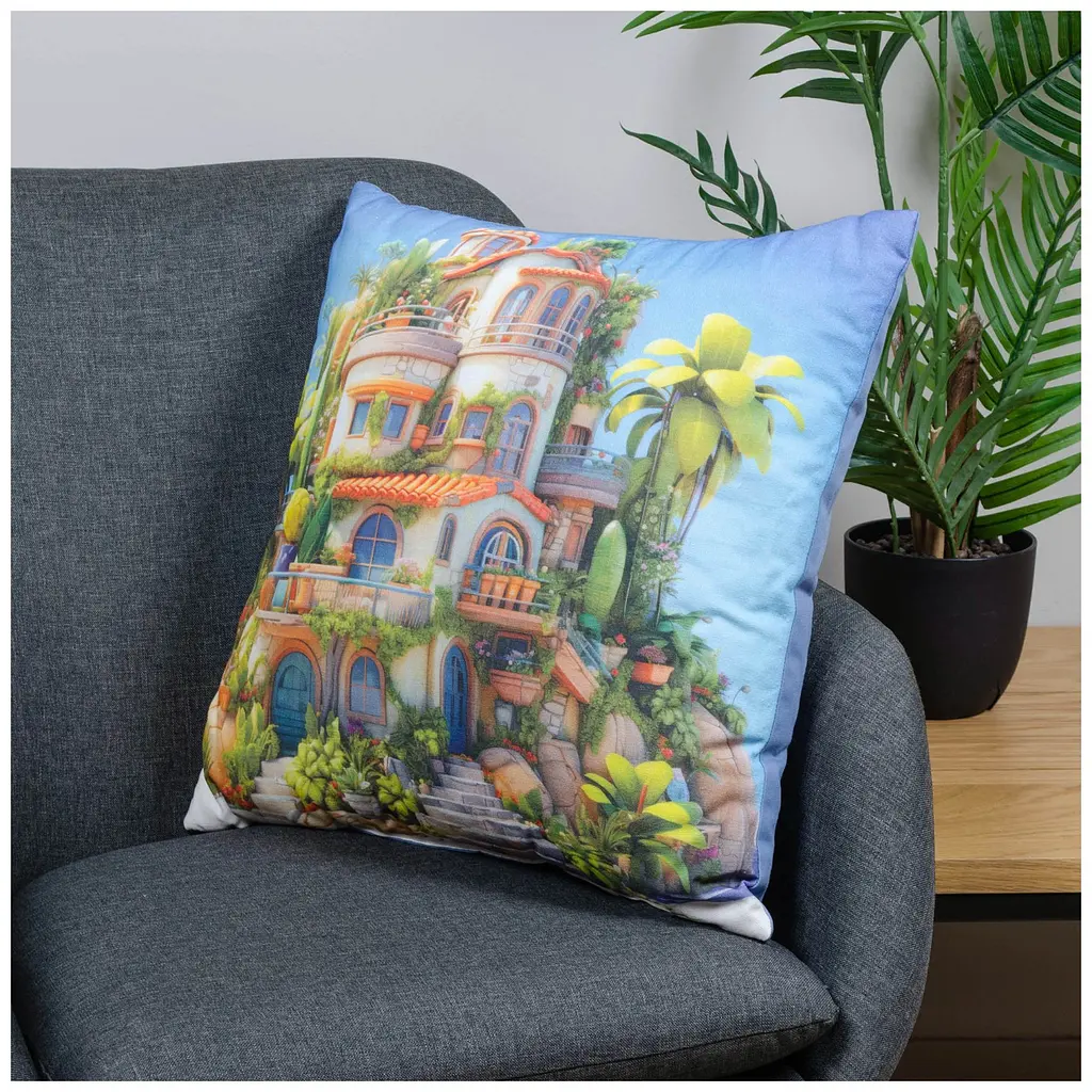 Подушка декоративна Home Line Будинок 5 поверхів 45x45 см (189208) - фото 2