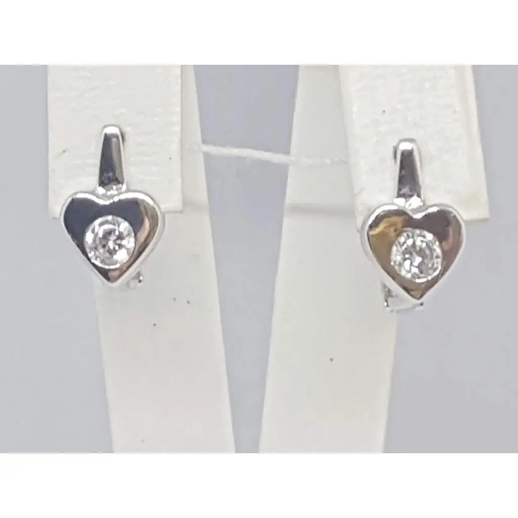 Золотые серьги Столичная Ювелирная Фабрика с фианитами. 105331Б - фото 2