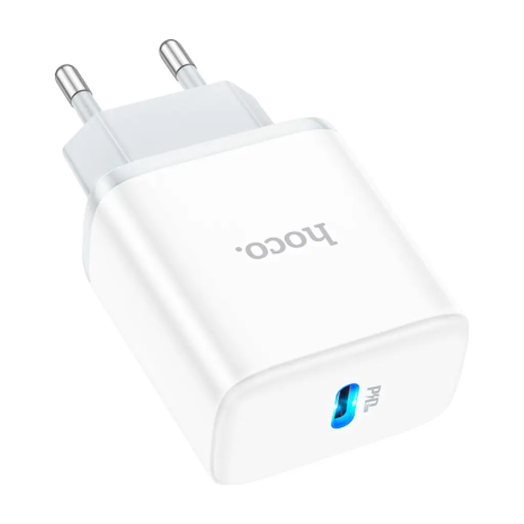 Зарядний пристрій HOCO C104A Stage USB-C PD20W White (6931474782892) - фото 10