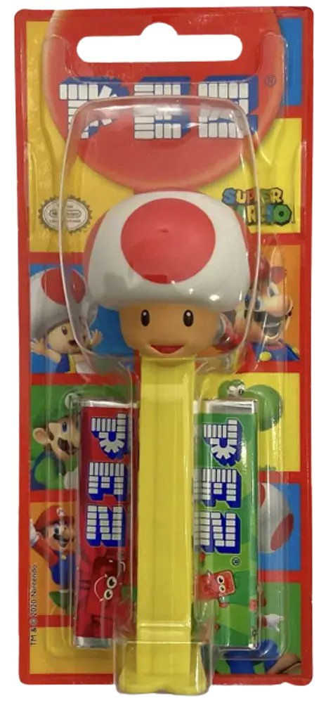 Драже PEZ Super Mario Nintendo Гриб набір іграшка з цукерками 17 g