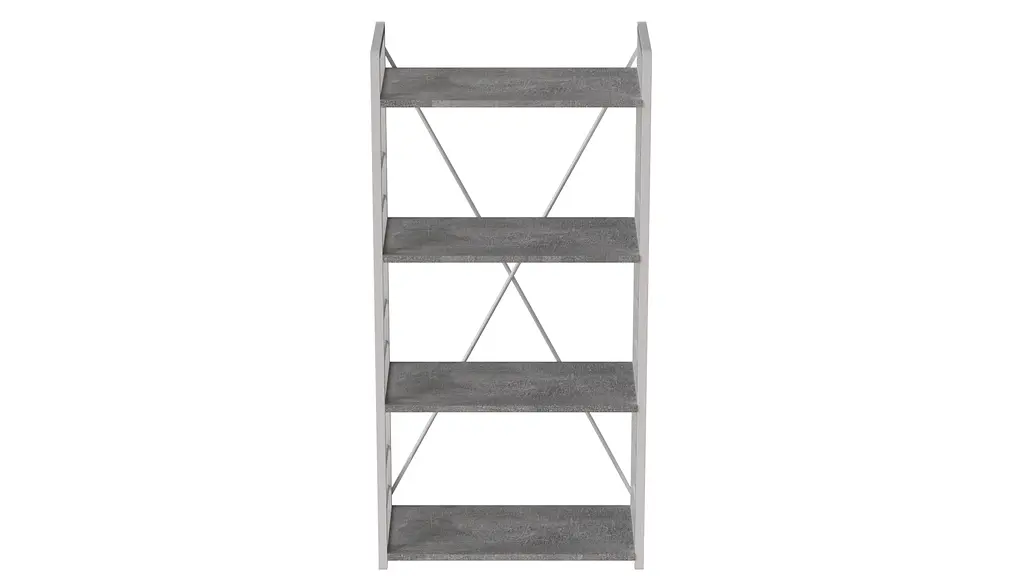 Етажерка 4/60 Ferrum-decor Серії Коннект 120x60x28 білий ДСП Бетон 16мм (FRD-105528) - фото 6