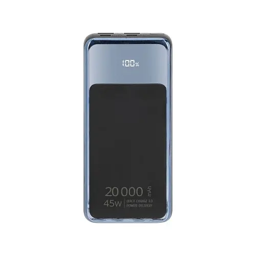 Універсальна мобільна батарея 20000 mAh, Rivapower VA1075, Black/Blue, 45 Вт RivaCase teh0027619 - фото 2