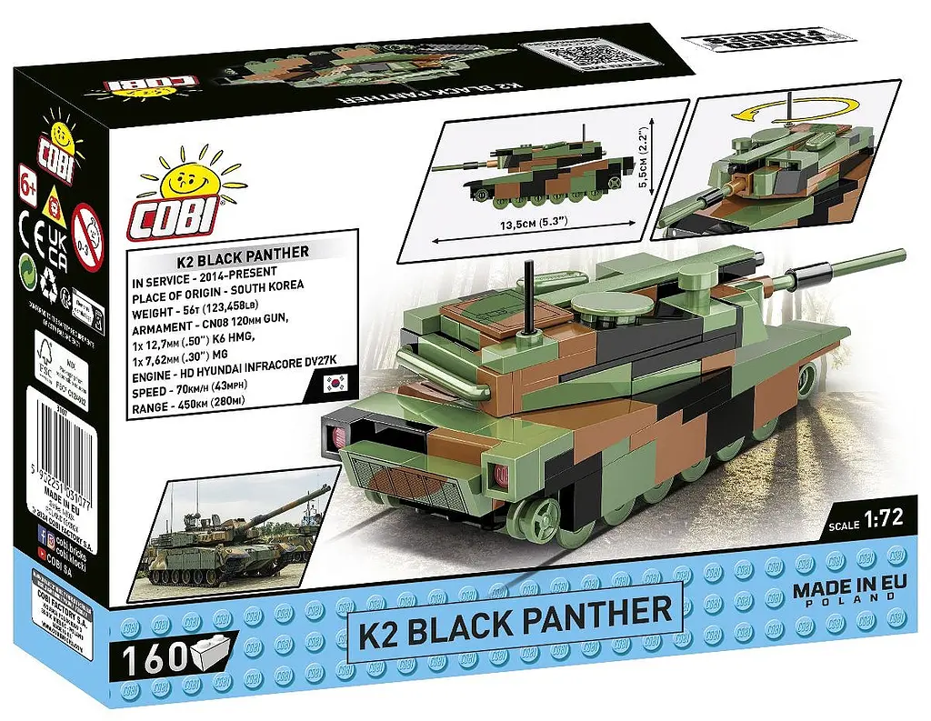 Конструктор COBI танк K2 Black Panther 3107 - фото 7