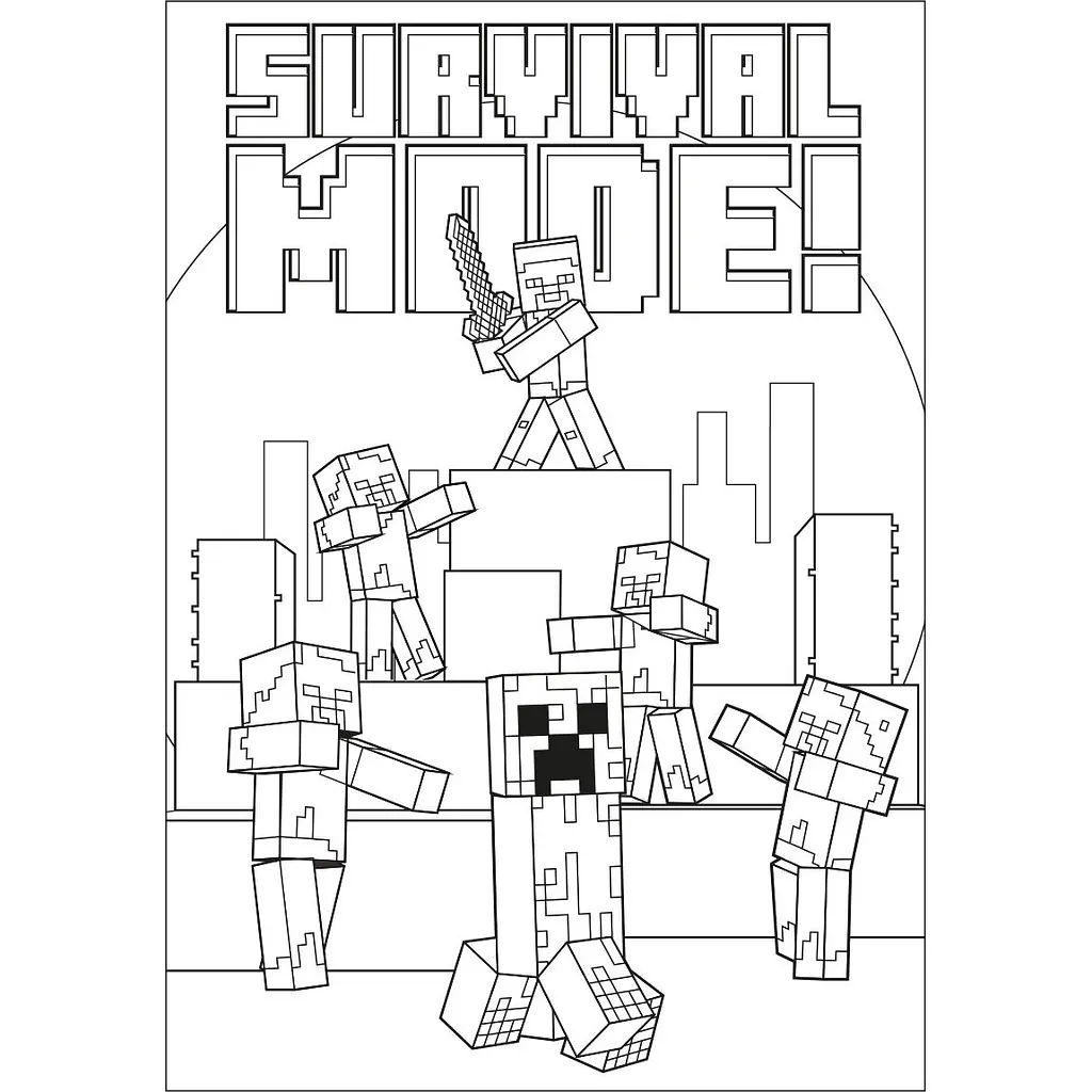 Розмальовка Yes Minecraft 12 сторінок (742915) - фото 2
