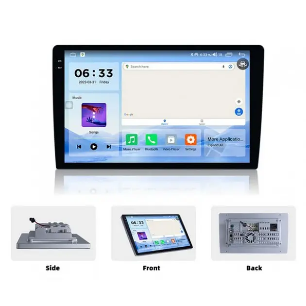 Универсальная магнитола K7862S 9'' QLED-DSP с поддержкой CarPlay 4+32+4G sim 8 Core Android 12 RGB (43335-K7862S- 9''_7596) - фото 3