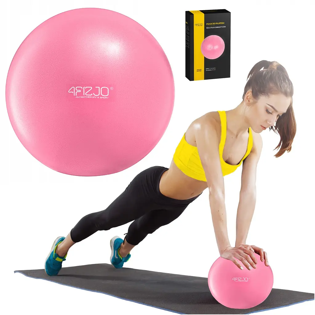 М'яч для пілатесу, йоги, реабілітації 4FIZJO 22 см 4FJ0327 Pink (P-5907739314482) - фото 3