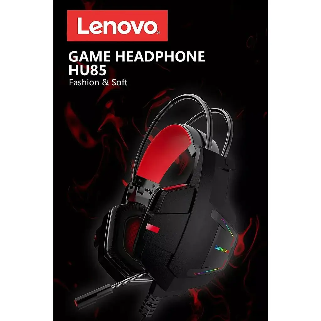 Игровые наушники Lenovo HU85 накладные полноразмерные с микрофоном - фото 6