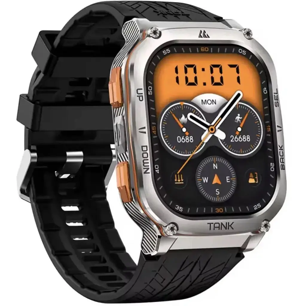 Смарт-годинник тактичний Kospet Tank M3 ULTRA Metal Silver (KTM0003UMS) - фото 4