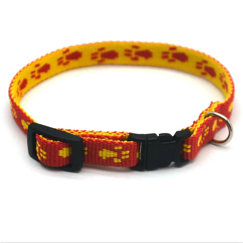 Нашийник для собак Zoo-hunt Лапки 1,0 см 20-30 см капрон Чорно-сірий - фото 2