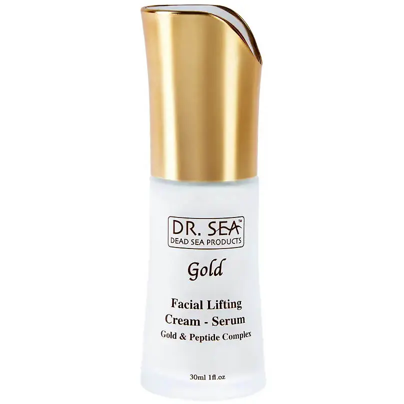 Крем-сыворотка для лица Dr. Sea Gold Лифтинг-эффект с золотом и пептидным комплексом 30 мл (501422) - фото 2