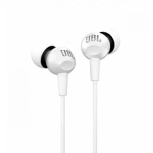 Навушники провідні JBL C100SI білі з мікрофоном - фото 5