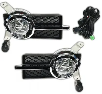 Протитуманні фари Chevrolet Aveo III 2006-2011 у хромі з електропроводкою H3 (CV-304E) - фото 3