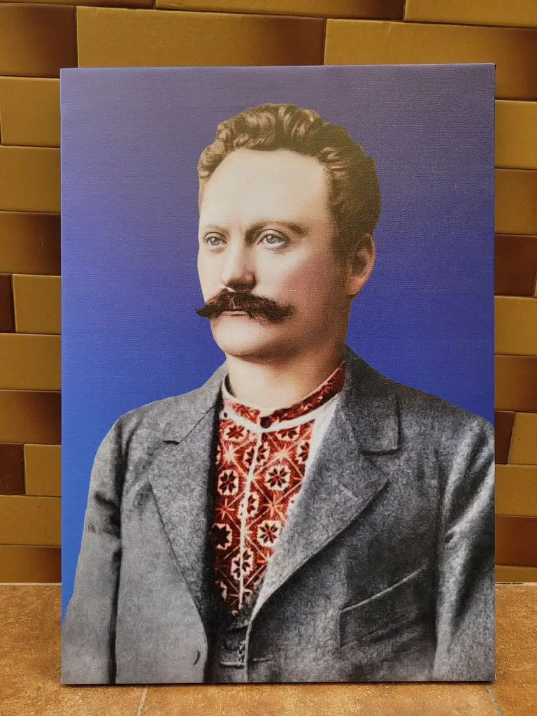 Інтер'єрна картина Іван Франко, Каменяр, кольорове фото, Україна, історія, видатні письменники, 60×43 см (id0562) - фото 4